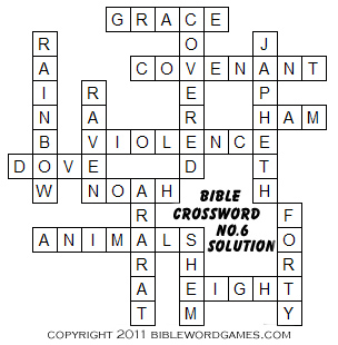 Bible crossword puzzle