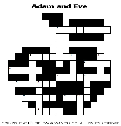 Free Bible Family Christian kids crossword