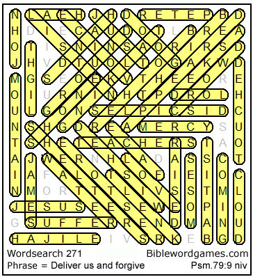 Free Bible wordsearch puzzle